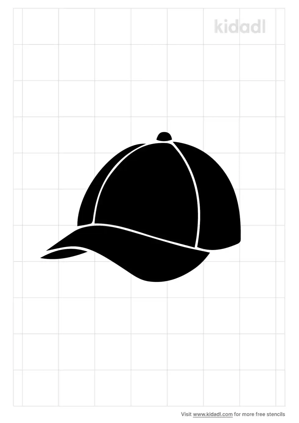 Fitted Hat Stencil
