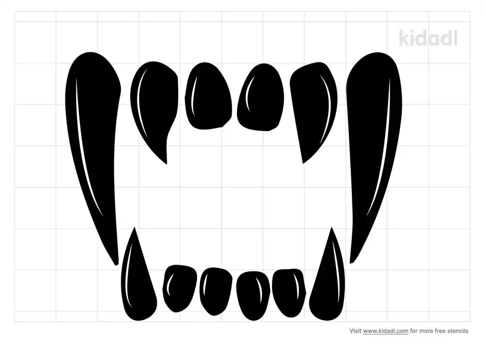 Dragon Teeth Stencil