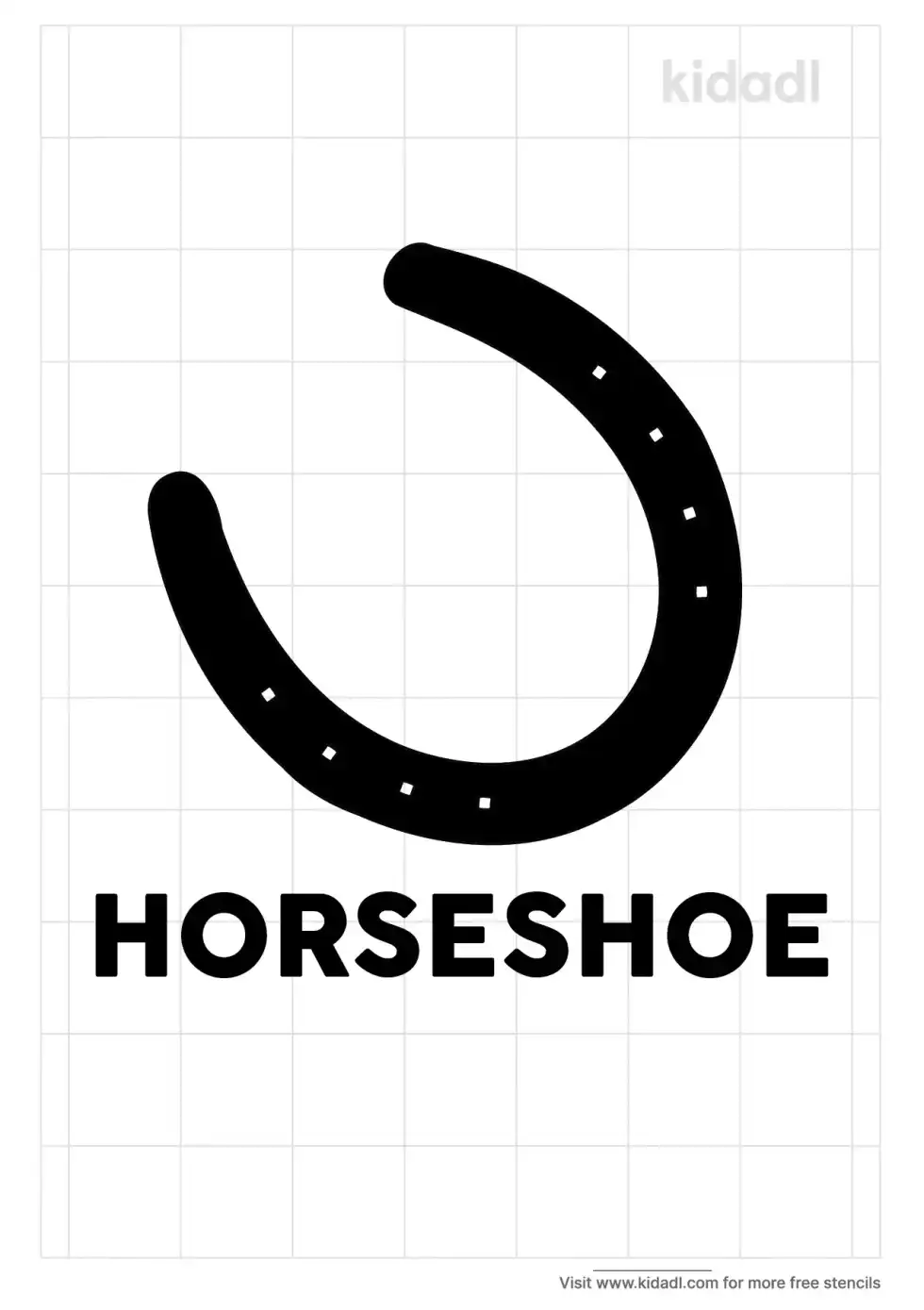 Horseshoe Stencil