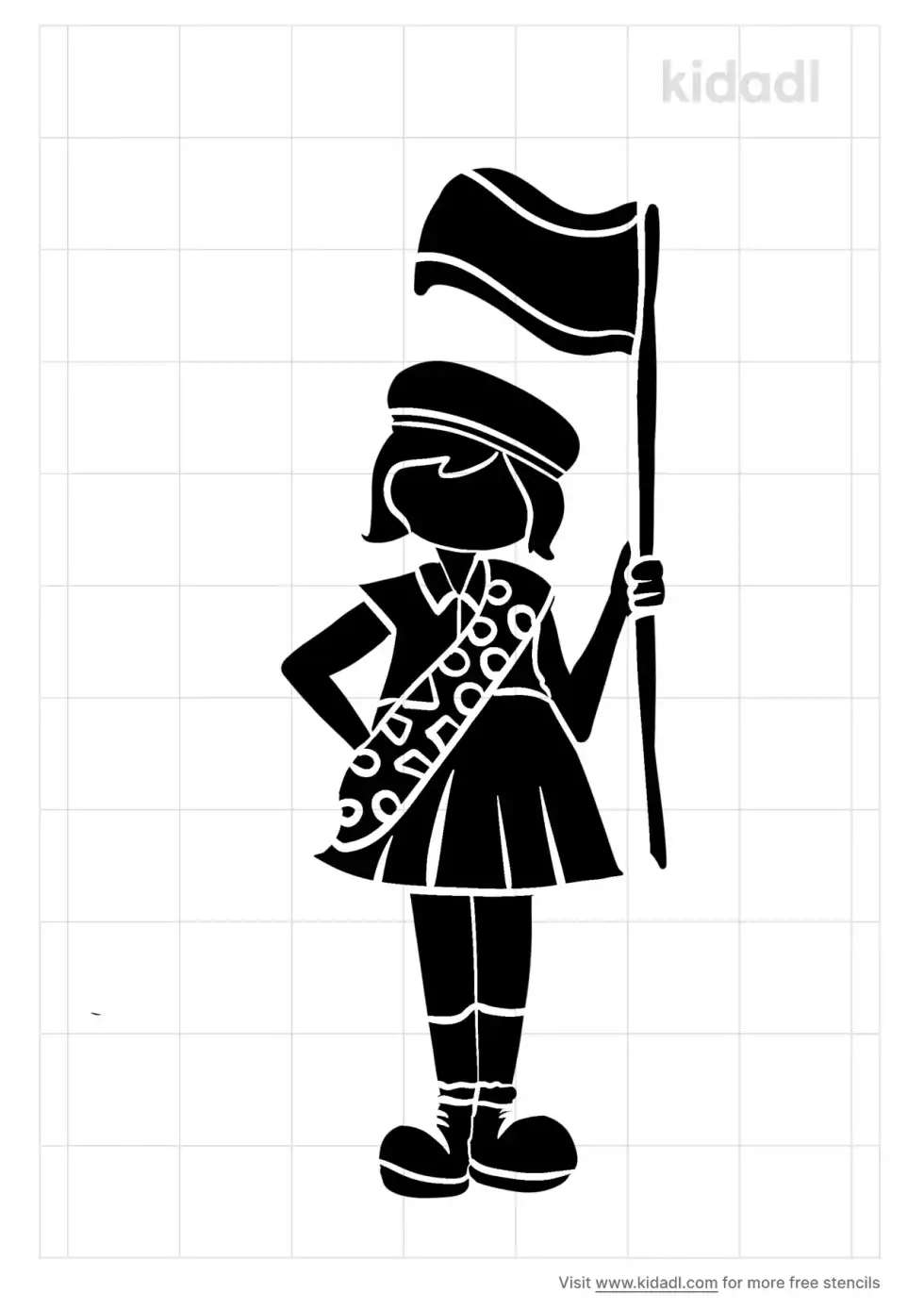 Girl Scout Stencil