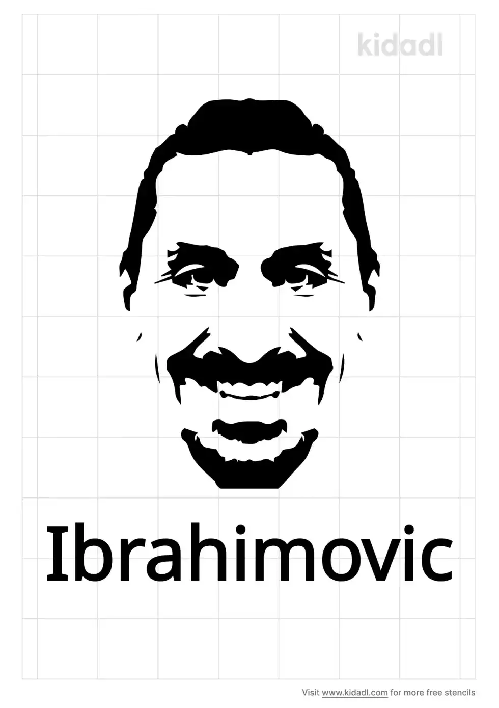 Ibrahimovic Stencil