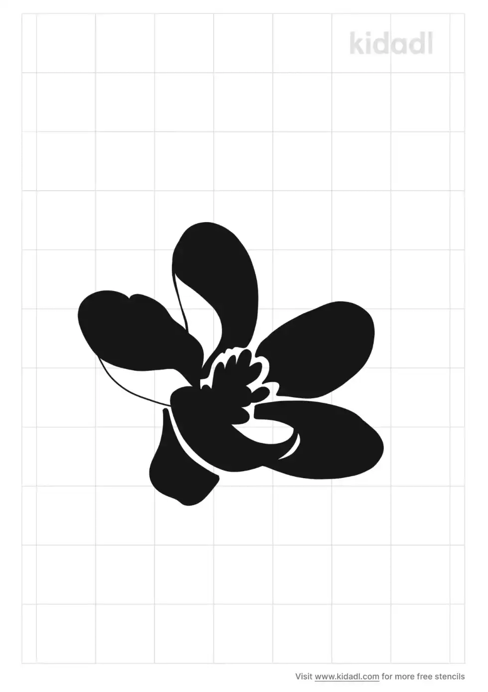 Ivy Flower Stencil