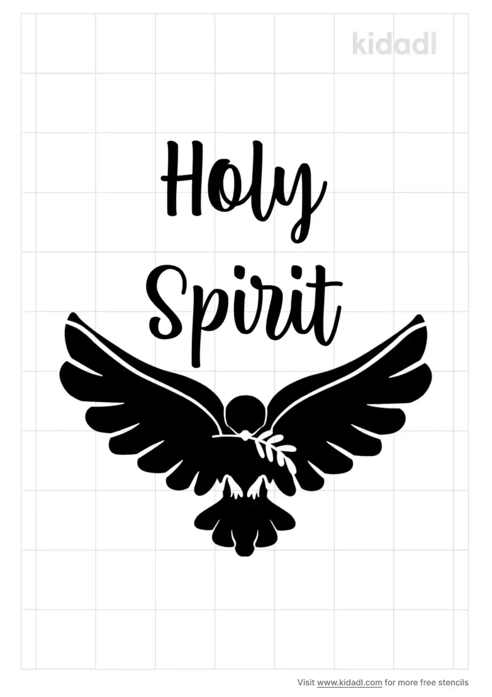 Holy Spirit Stencil