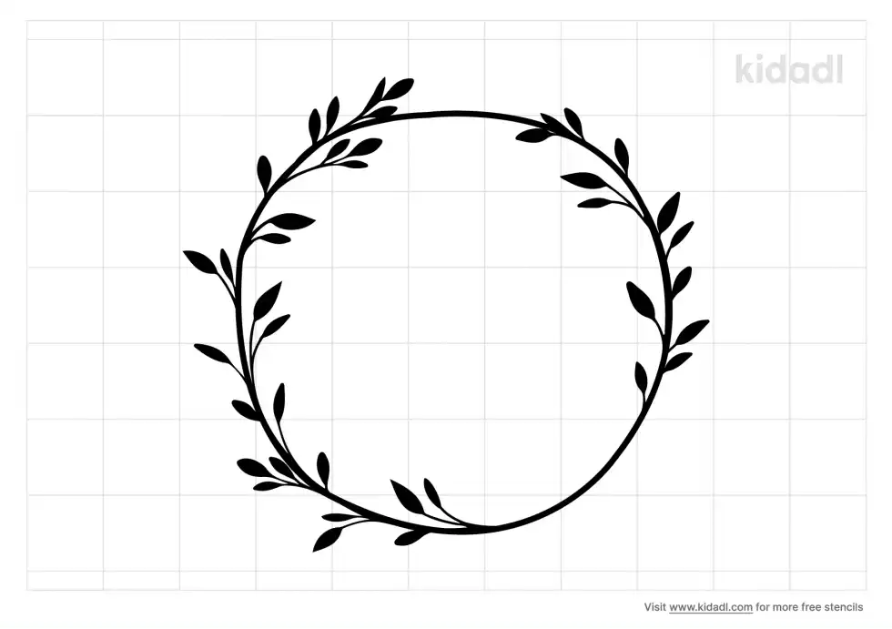 Greenery Border Stencil