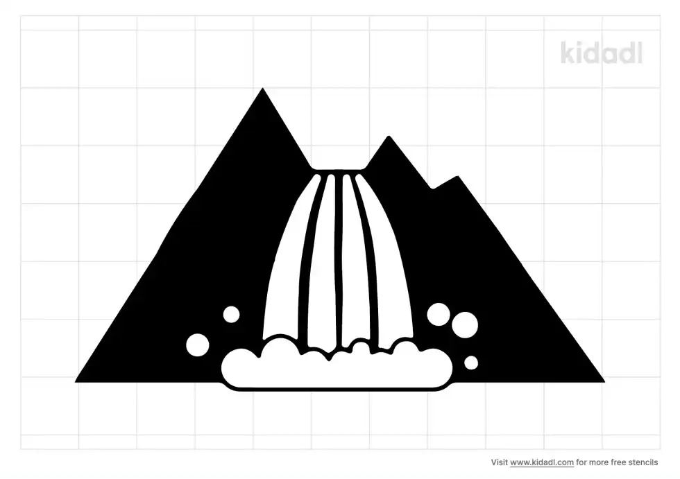 Waterfall Stencil