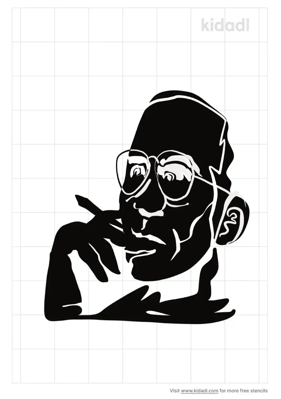 Hunter S Thompson Stencil