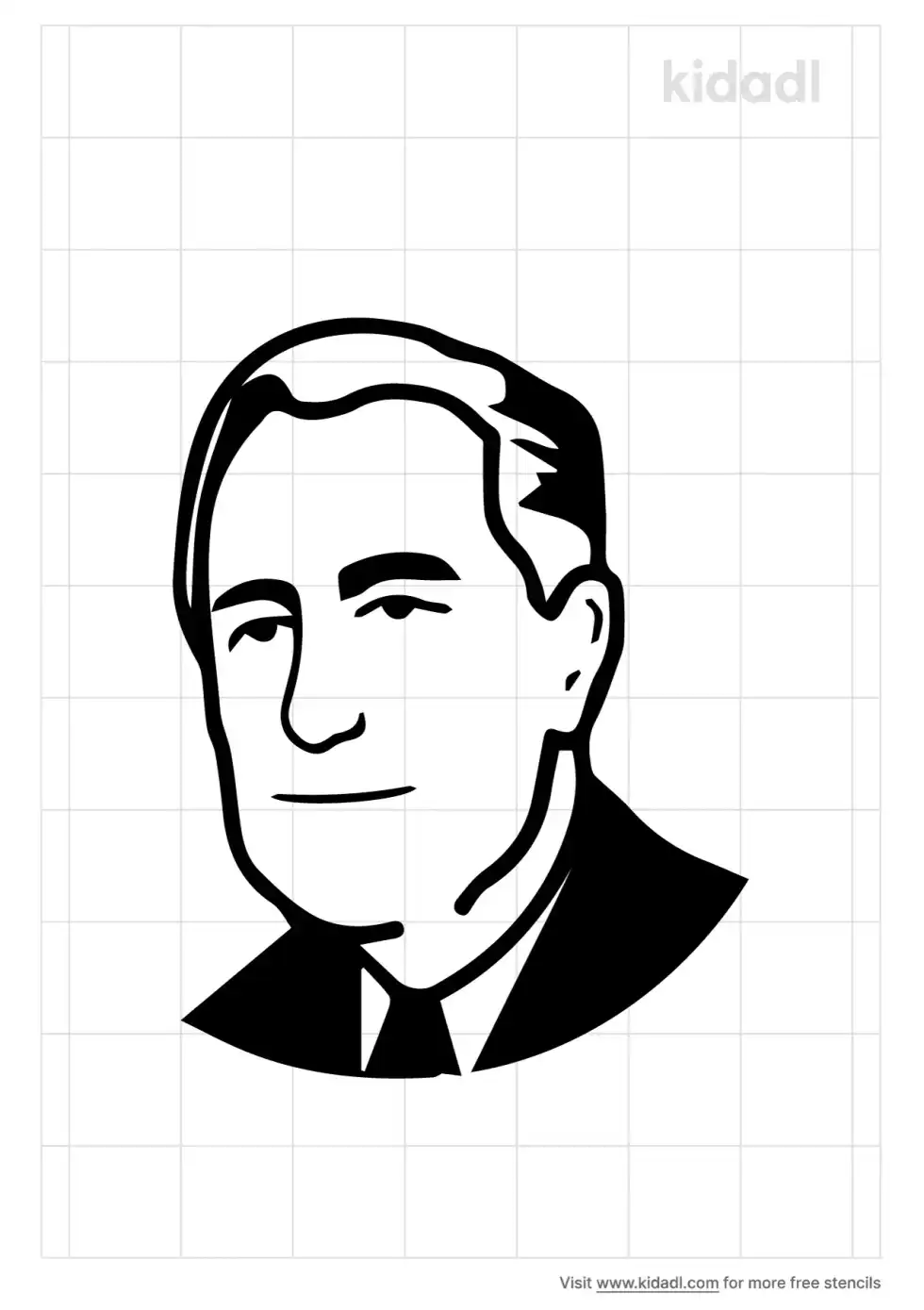 Franklin Delano Roosevelt Stencil