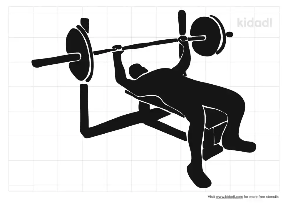 Bench Press Stencil