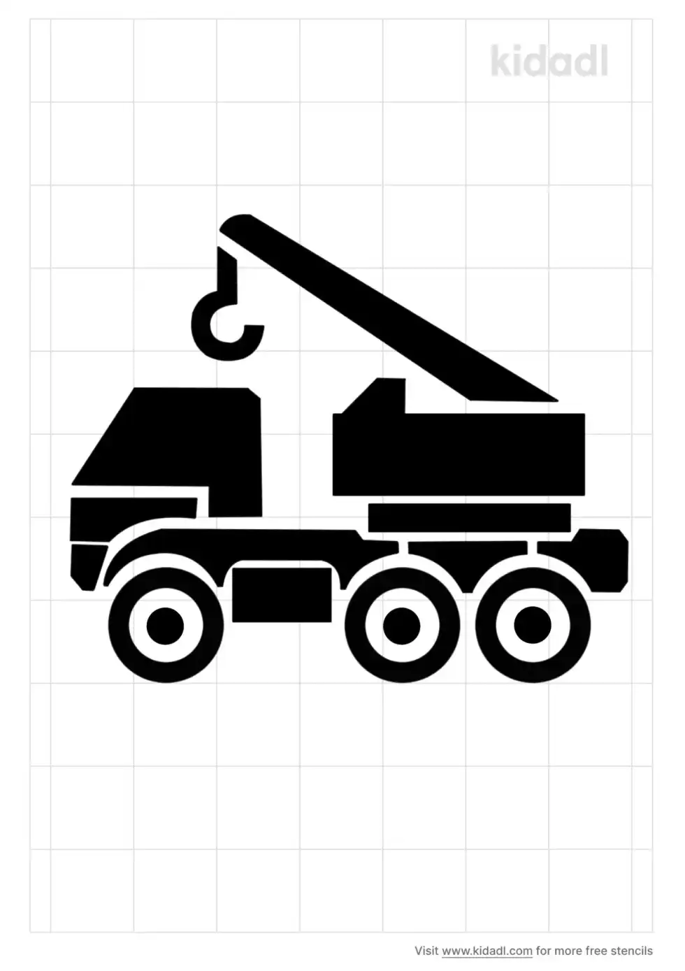Construction Truck Stencil