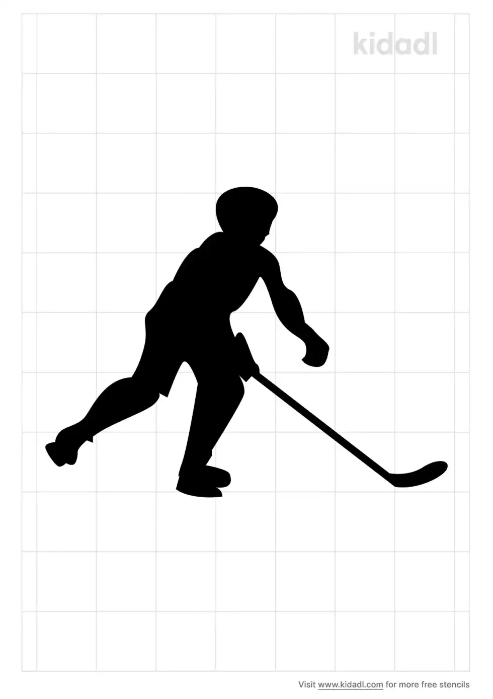 Ice Hockey Stencil