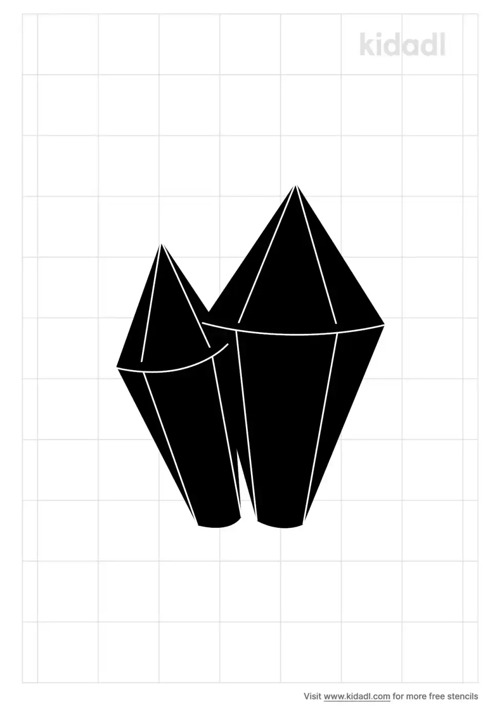 Ice Shard Stencil