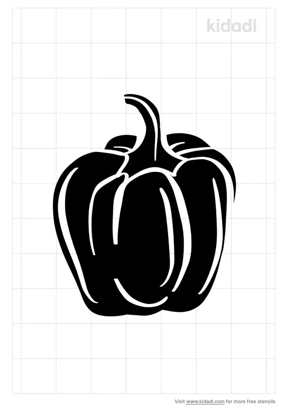Green Pepper Stencil