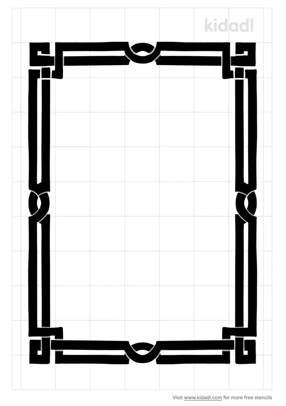 Celtic Corner Stencil