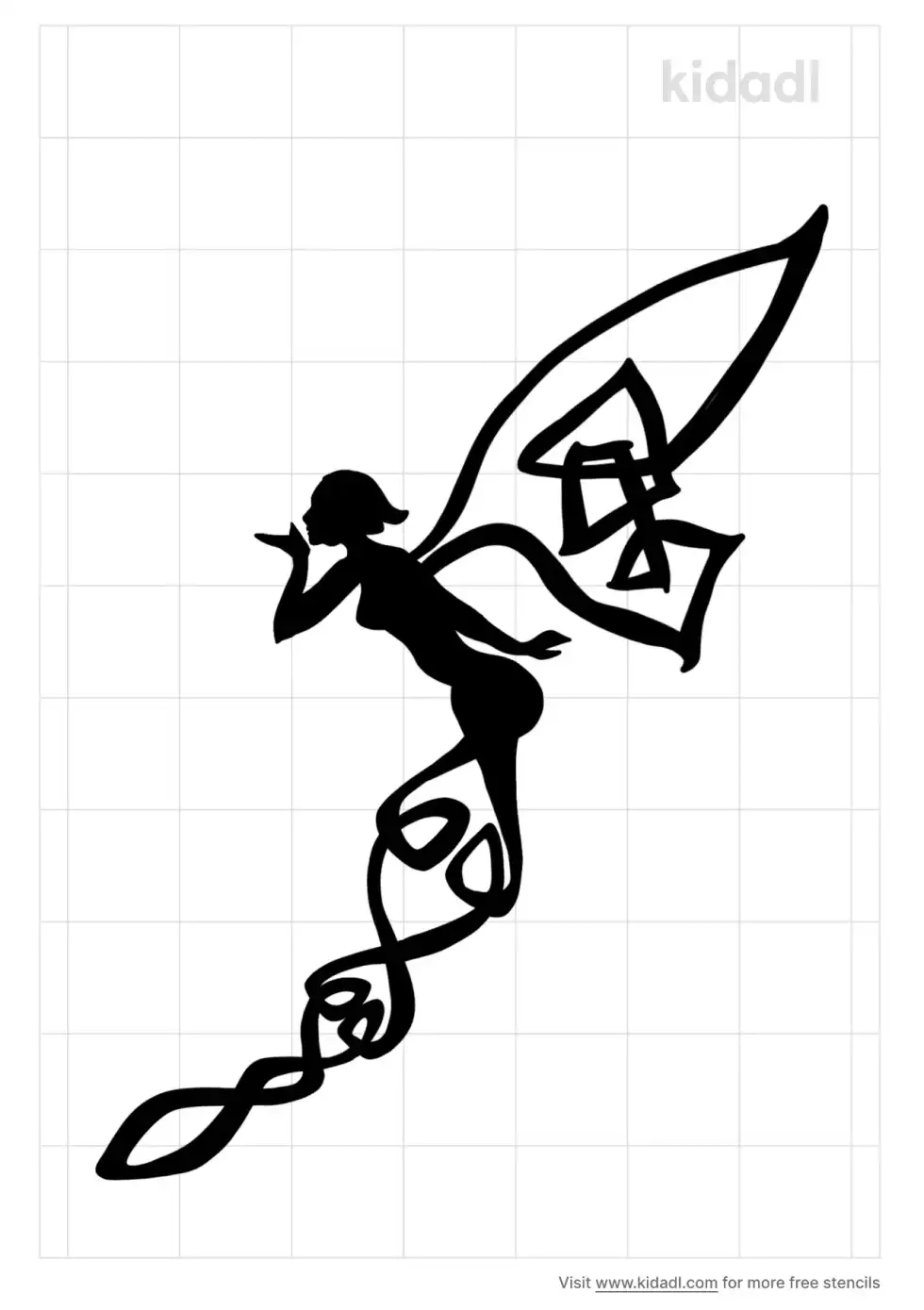 Celtic Fairy Stencil