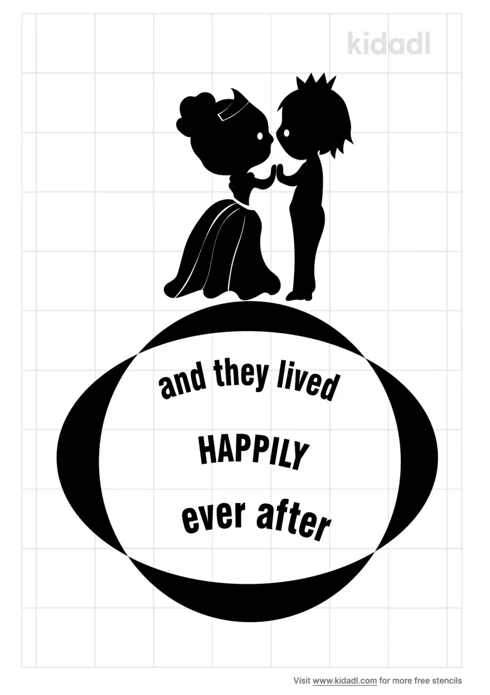 And They Lived Happily Ever After Stencil