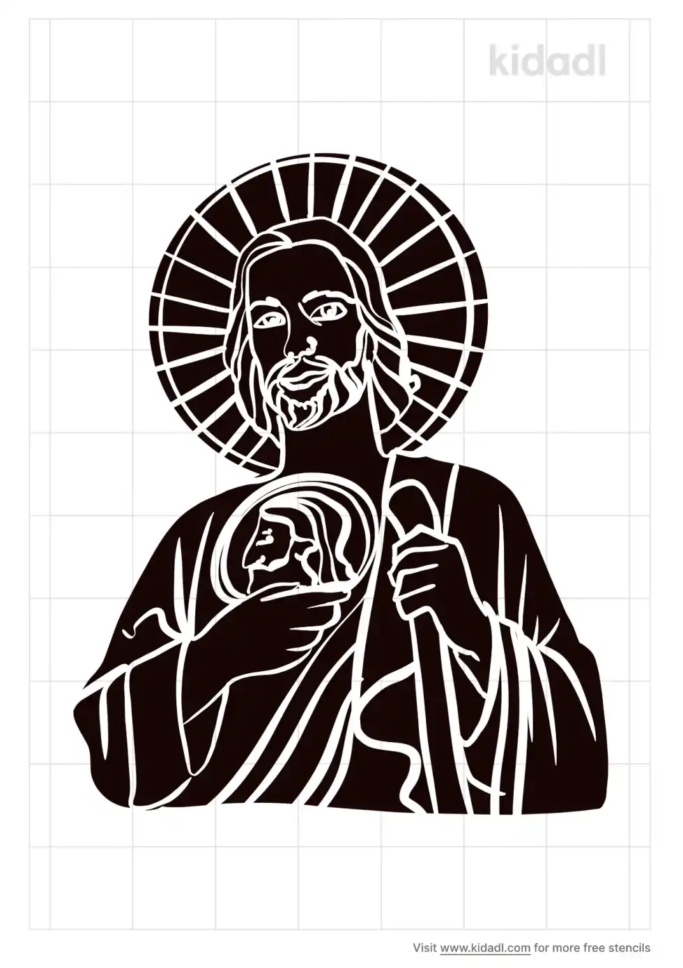 San Judas Tadeo Stencil