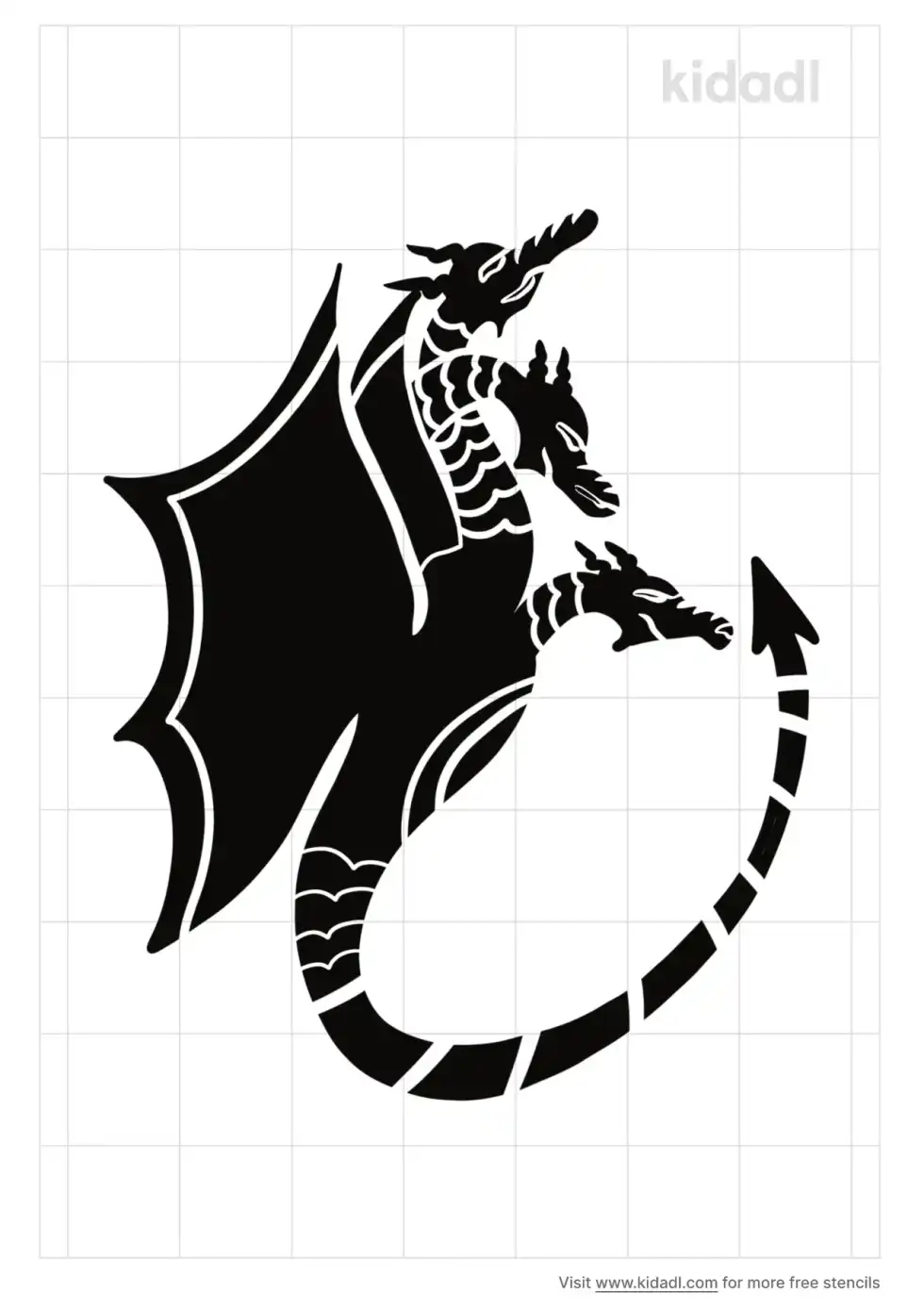 Hydra Monster Stencil