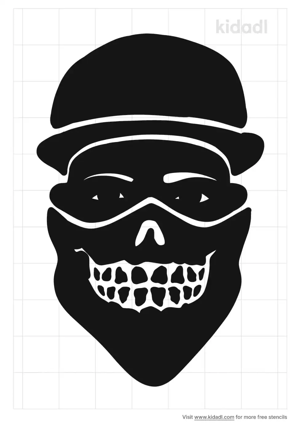 Man In Bandana Stencil