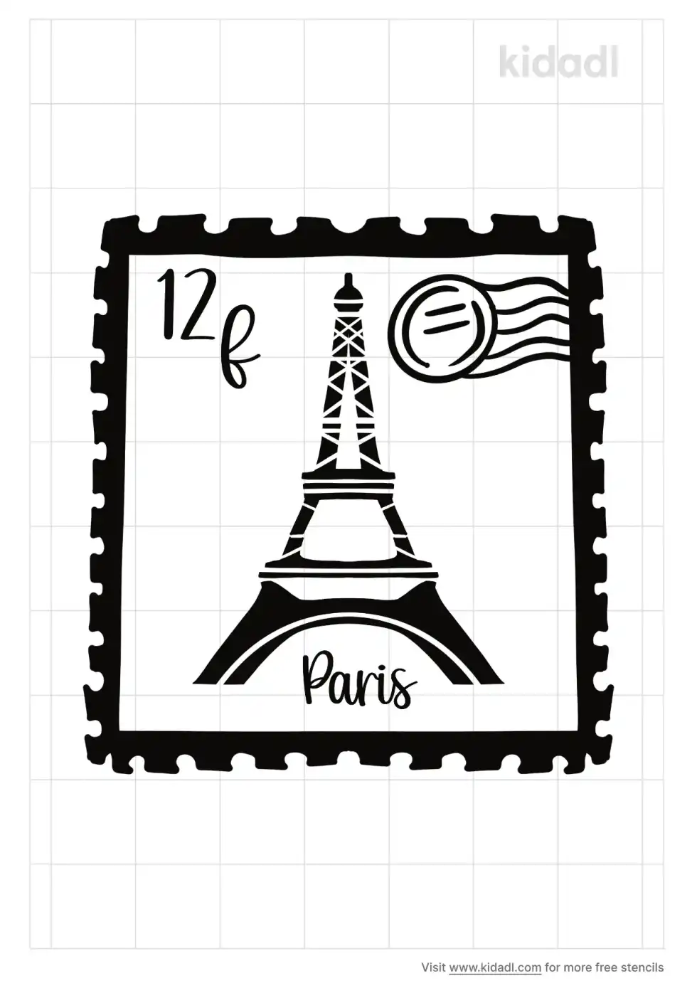 French Stamp Stencil