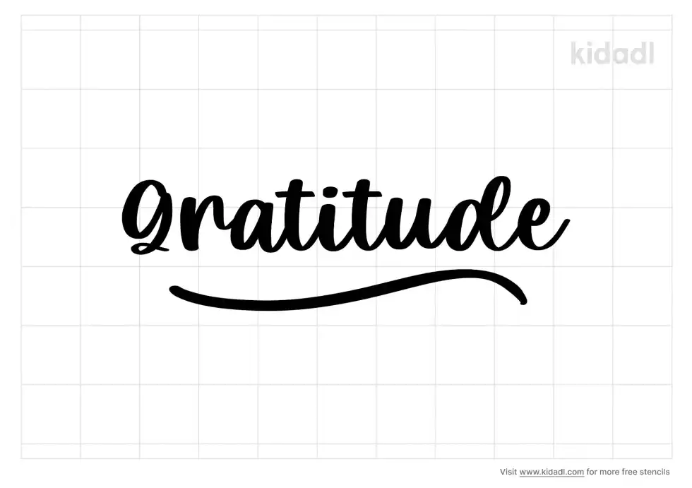 Gratitude Stencil