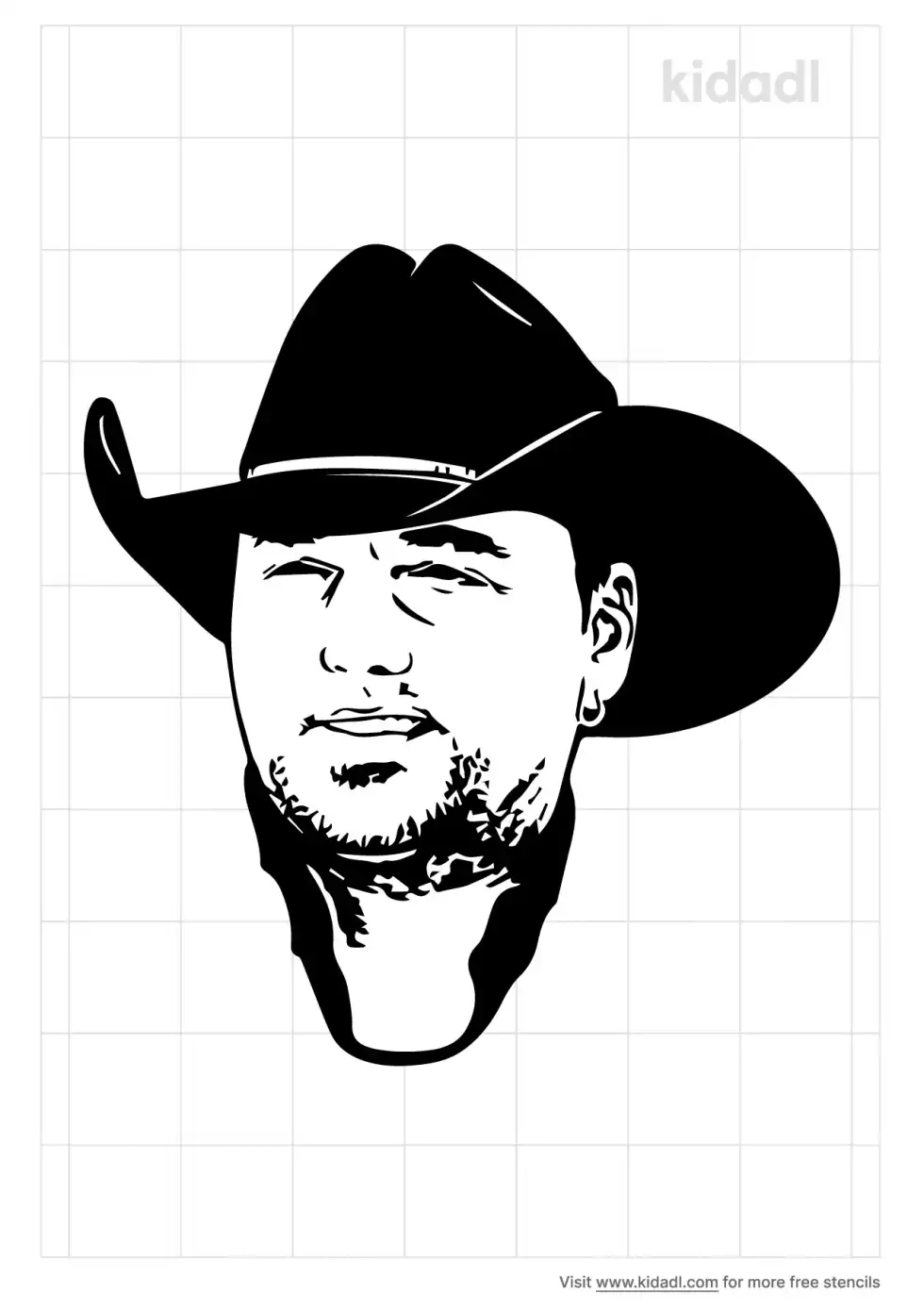 Jason Aldean Stencil
