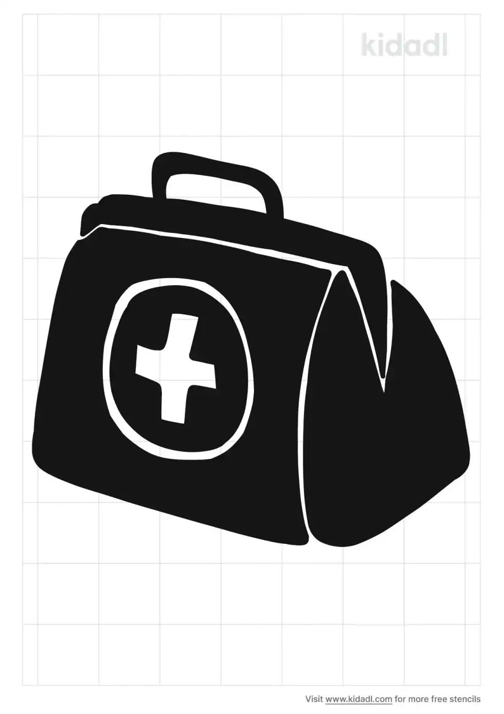 First Aid Kit Stencil