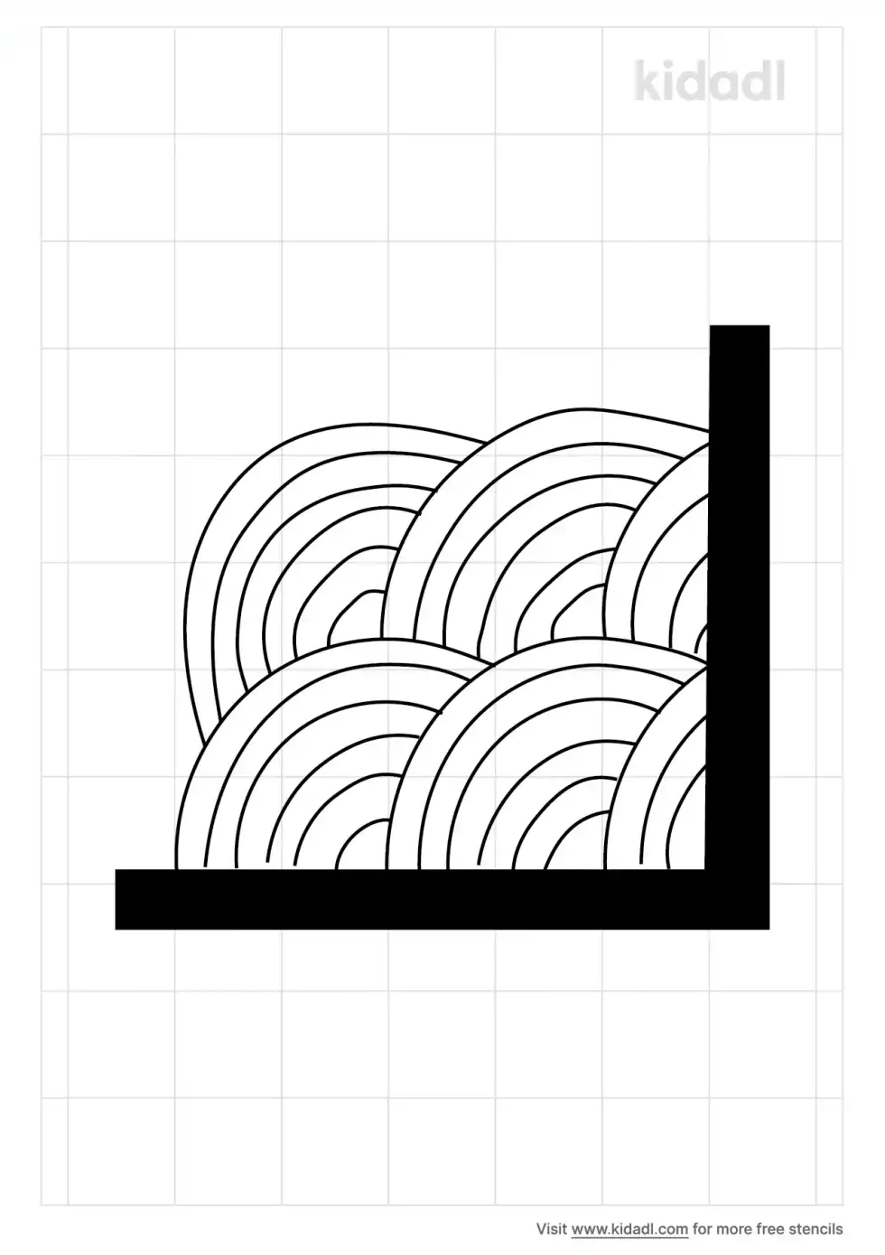 Baptist Fan Stencil