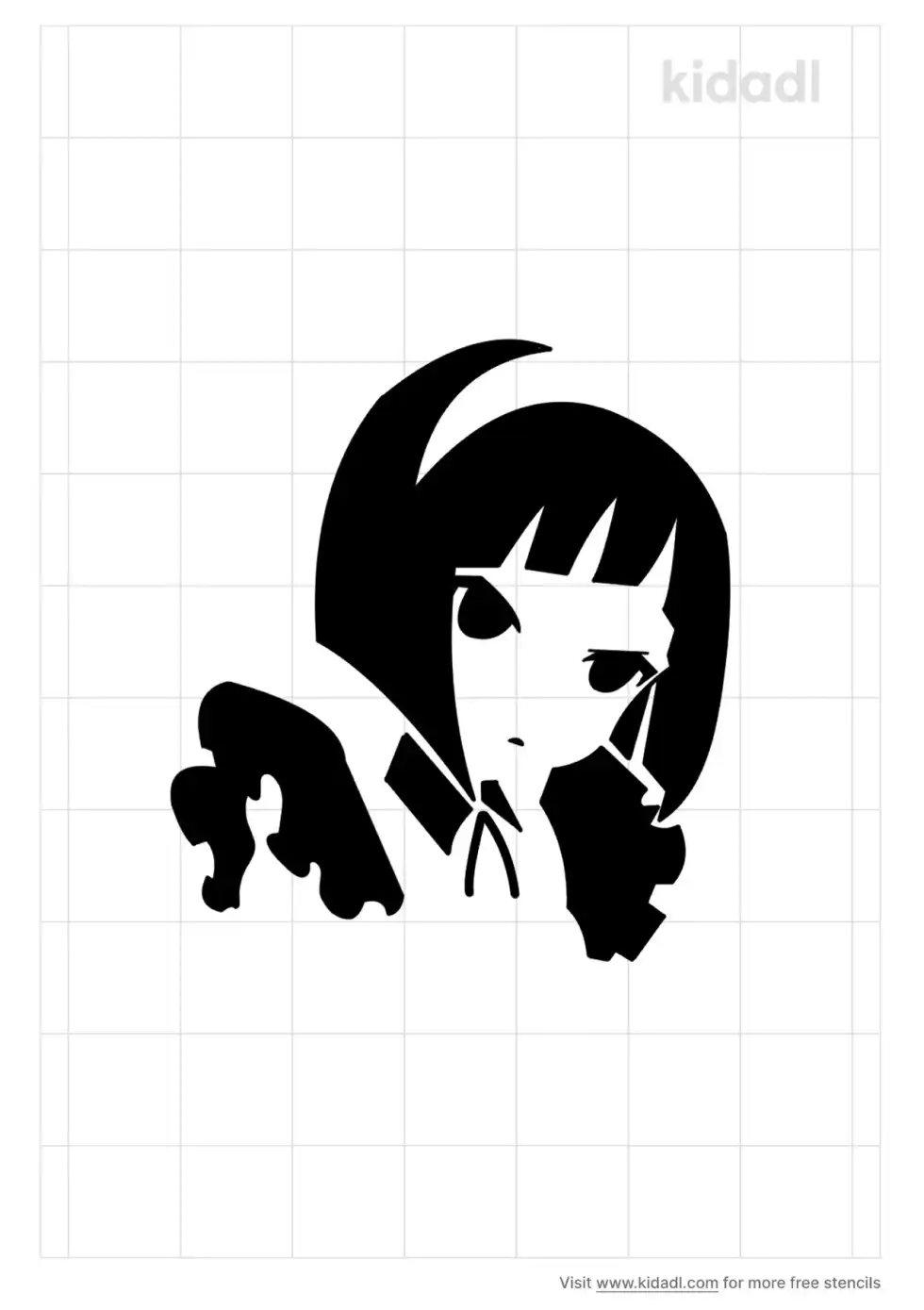 Anime Maid Stencil