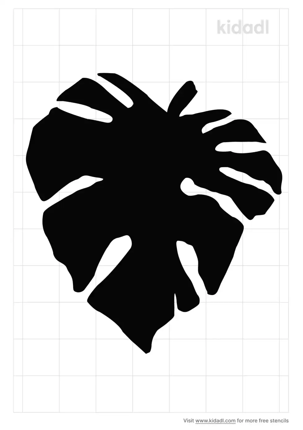 Jungle Leaf Stencil
