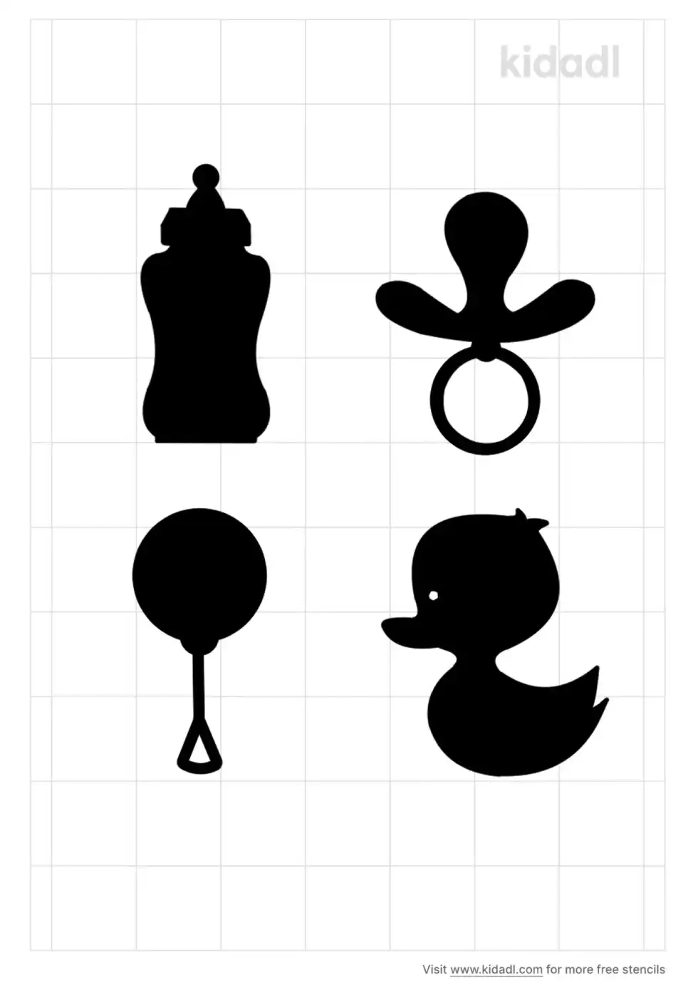 Baby Stuff Stencil