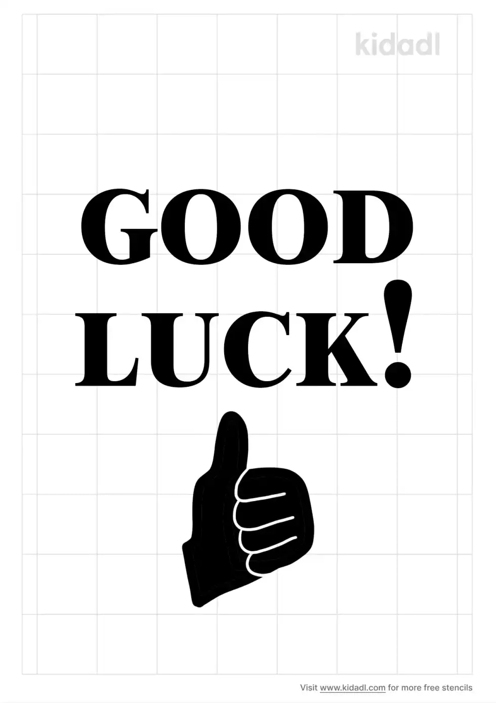 Good Luck Stencil