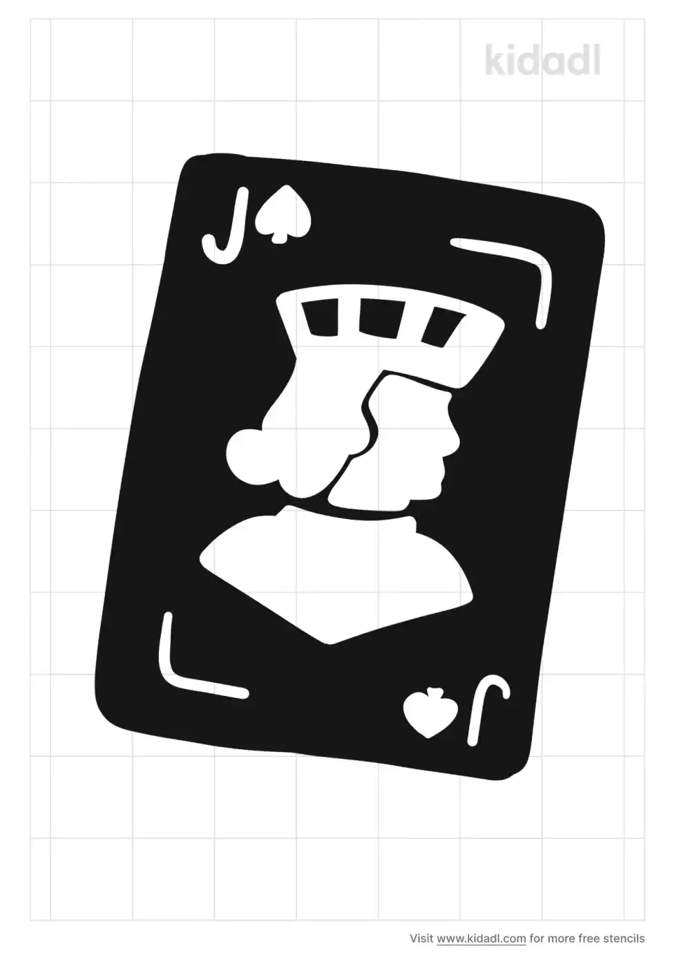 Jack Card Stencil