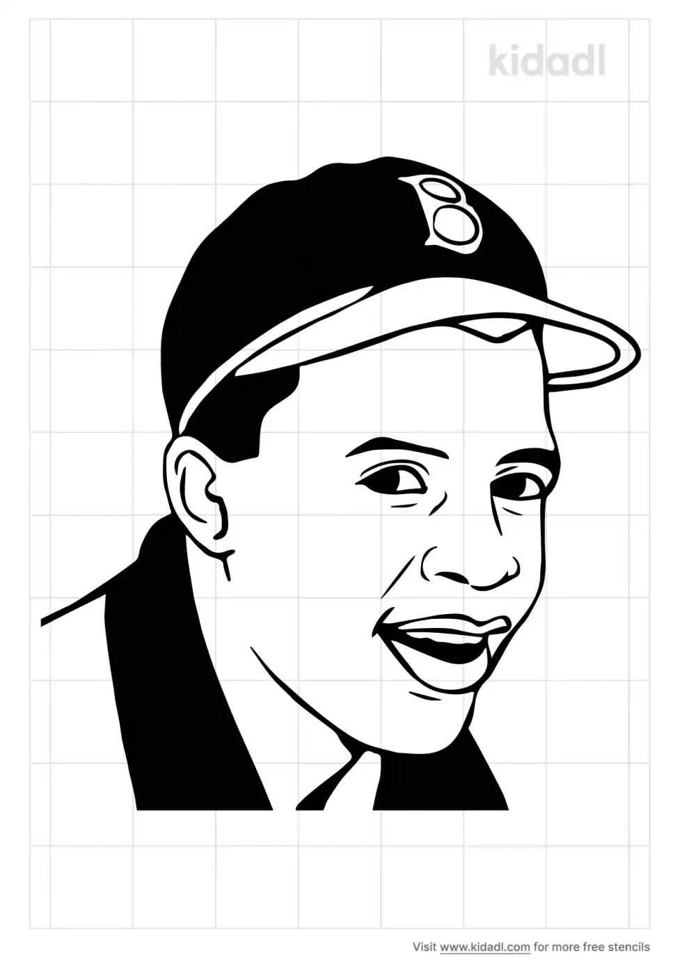 Jackie Robinson Stencil