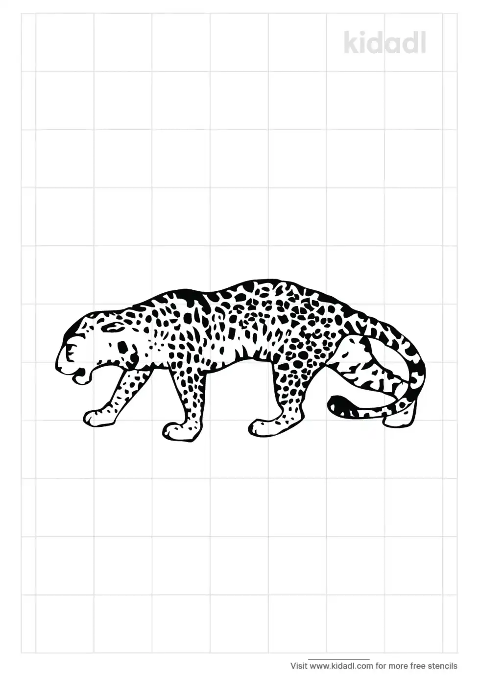 Jaguar Stencil