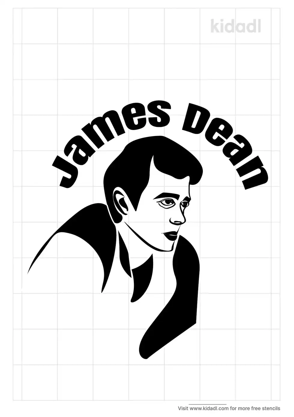 James Dean Stencil