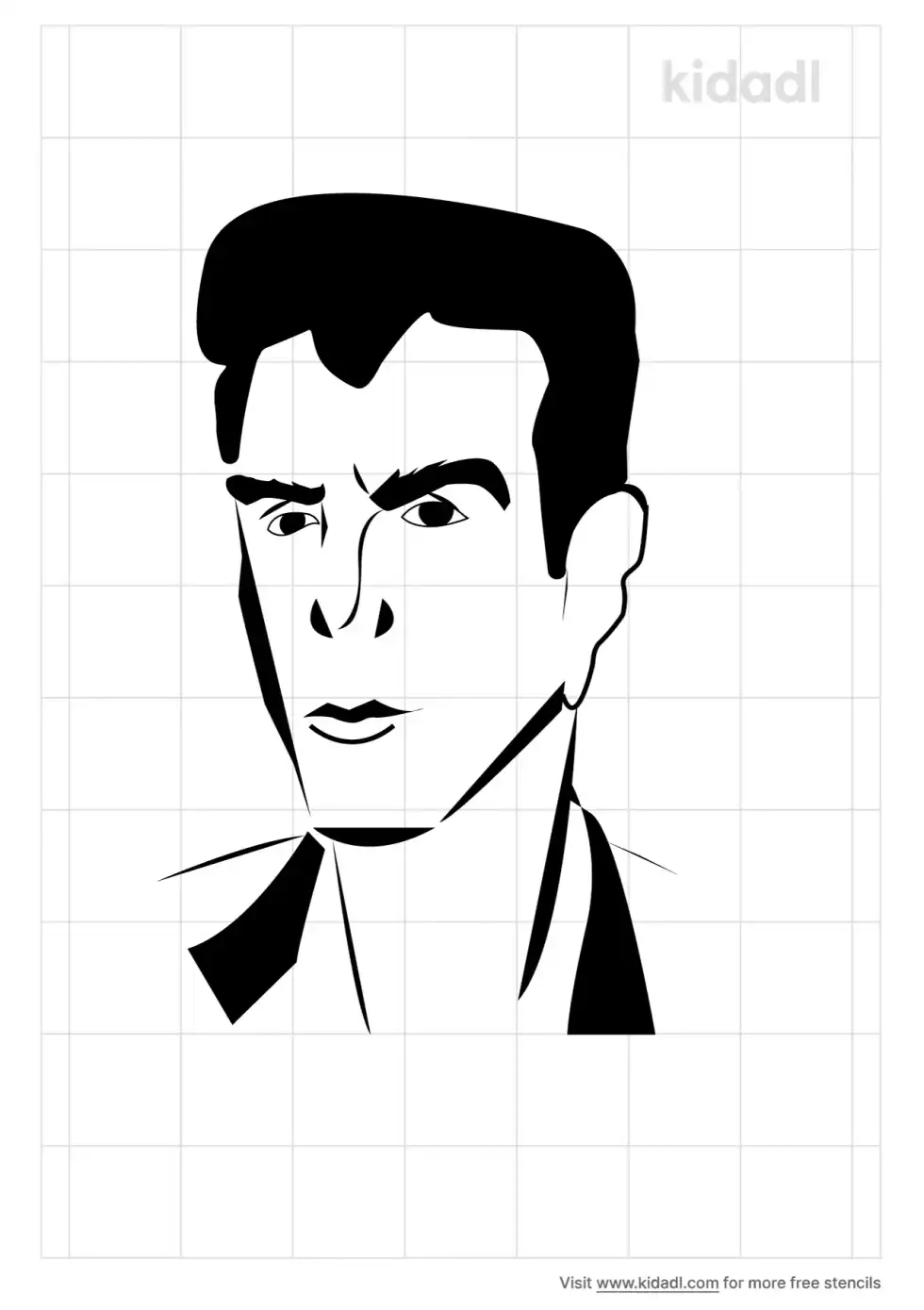 Anthony Bourdain Stencil