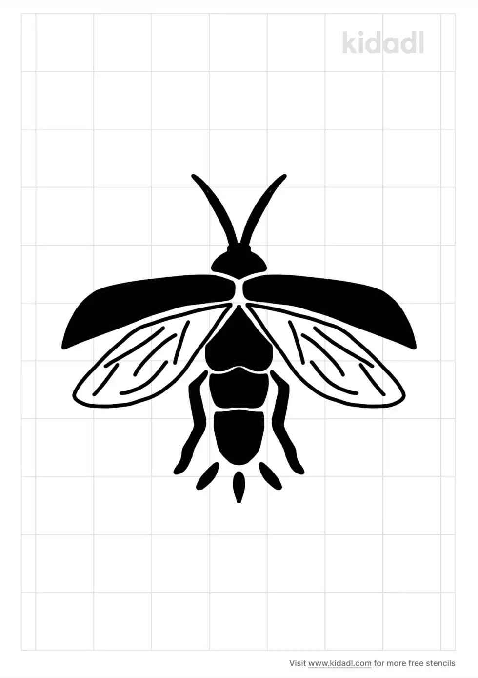Lightning Bug Stencil