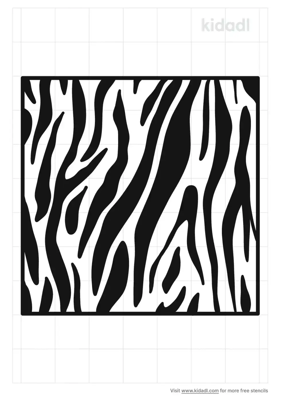 Zebra Stripe Stencil