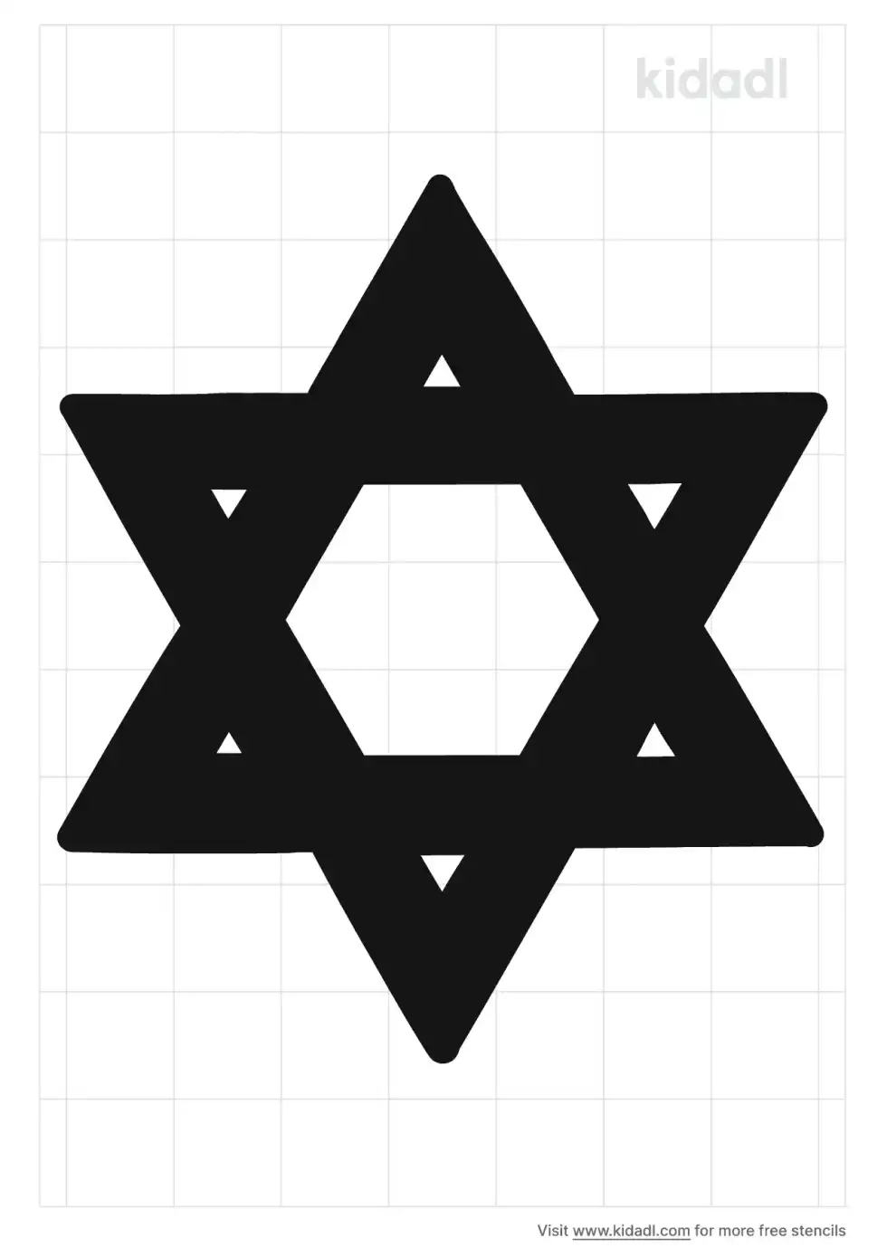 Star Of David Stencil