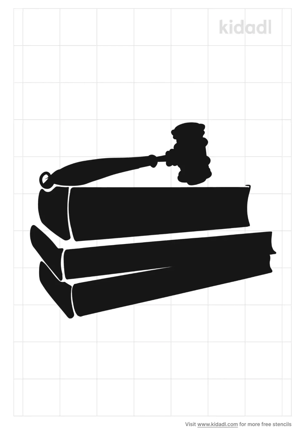 Judge's Gavel And Law Books