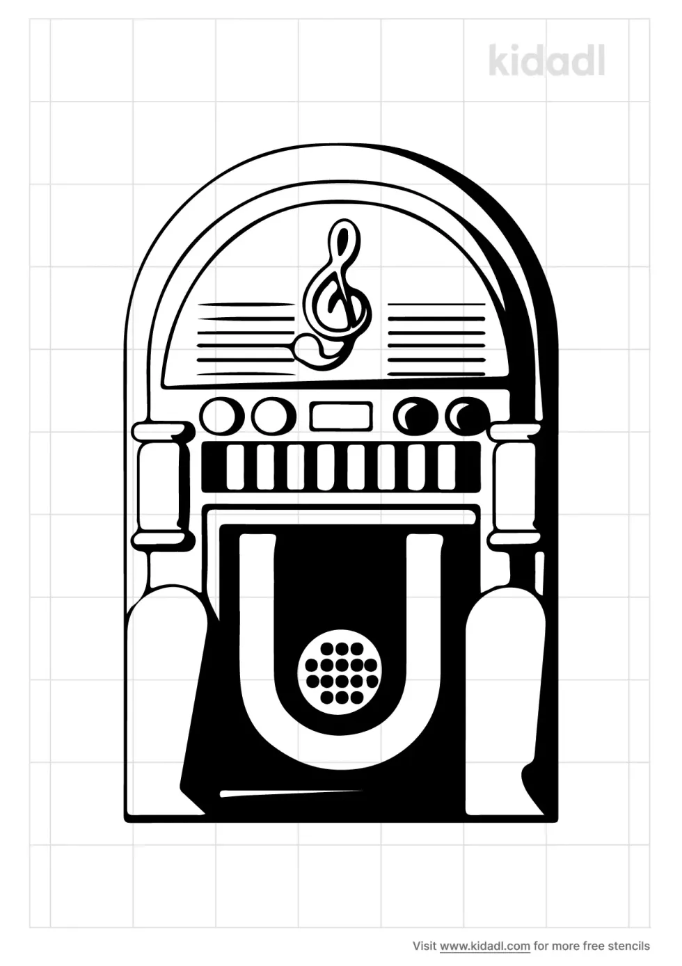 Jukebox Stencil