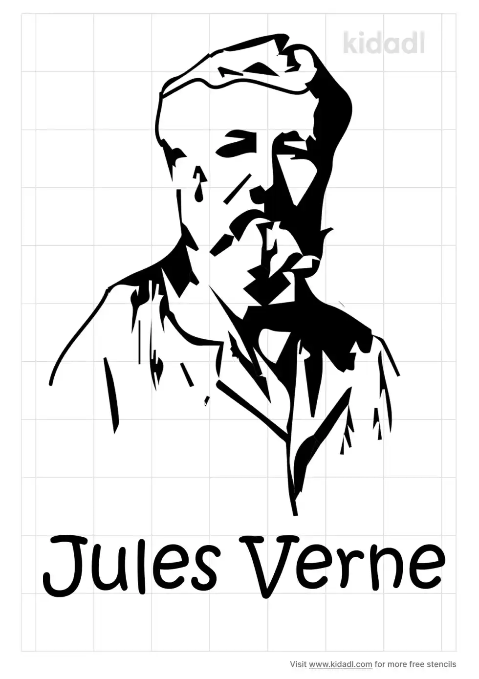 Jules Verne Stencil