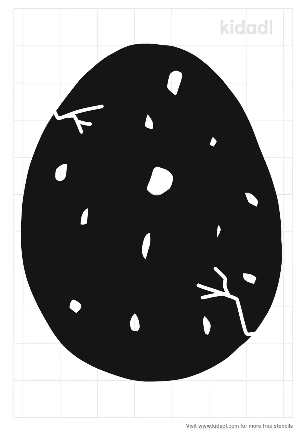 Dinosaur Egg Stencil