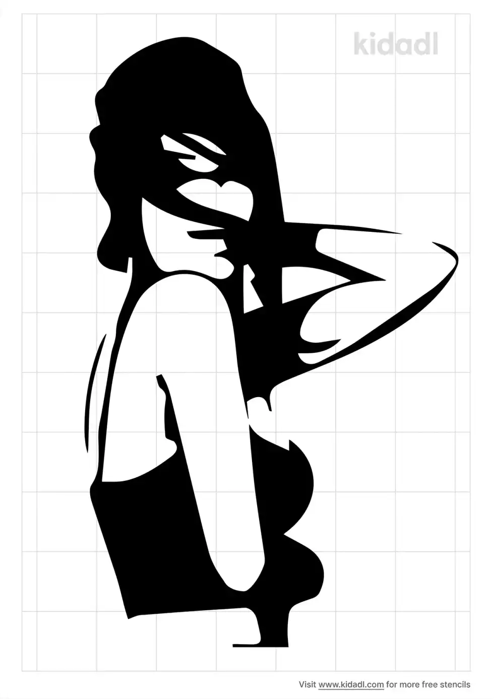 Janet Jackson Stencil