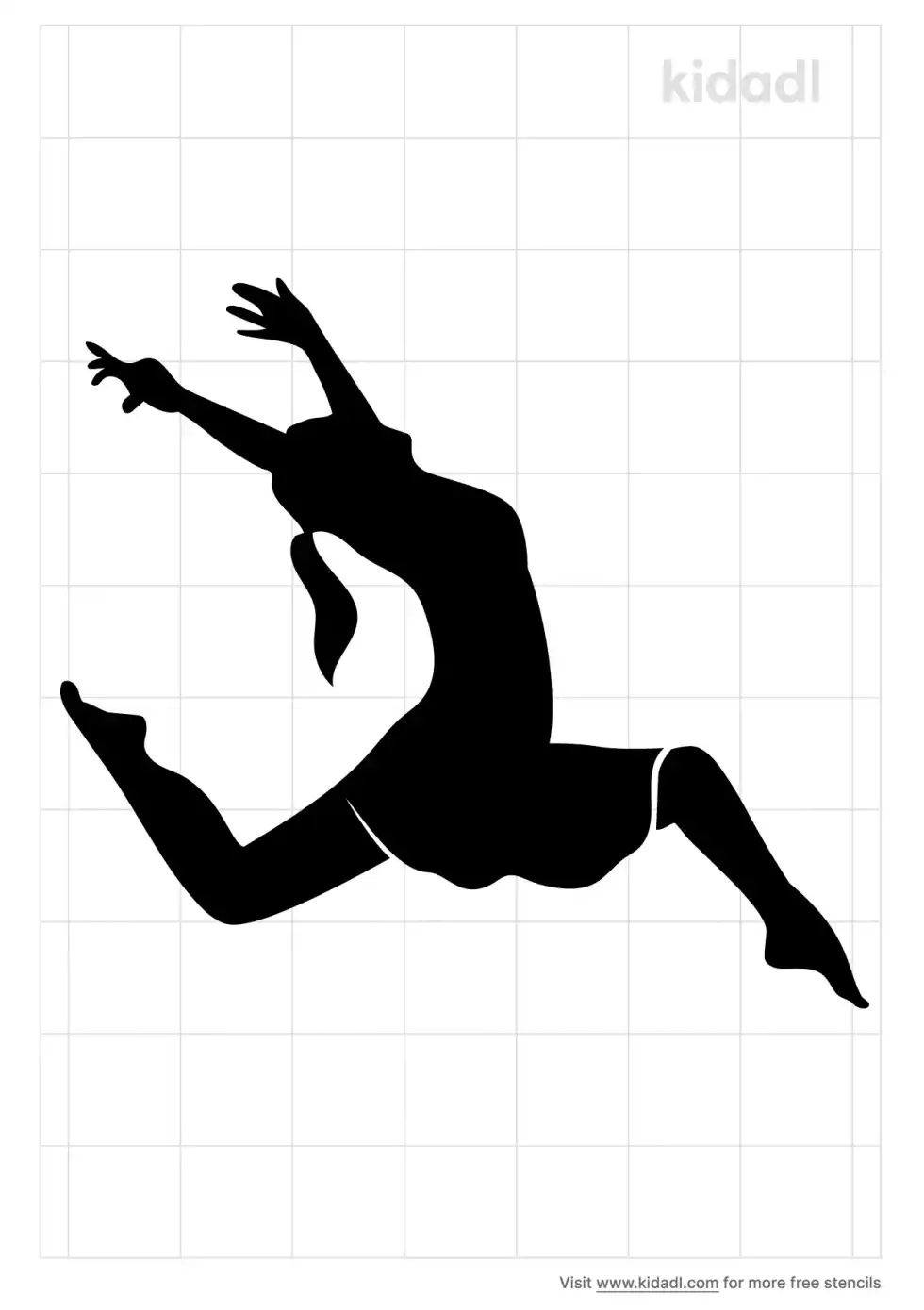 Jazz Dancer Stencil