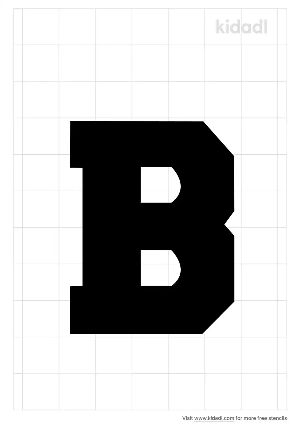 Jersey B Stencil