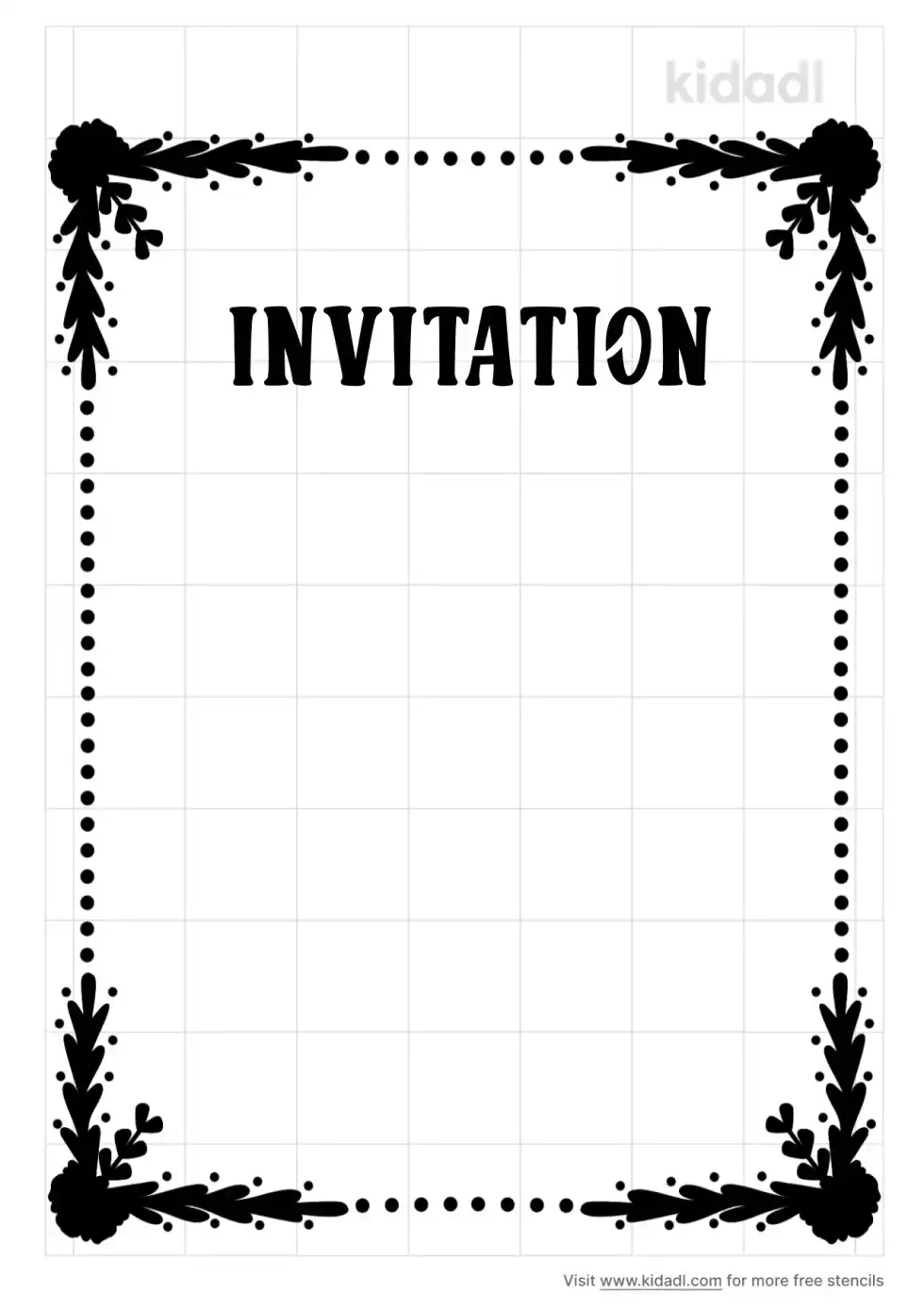 Invitation Stencil