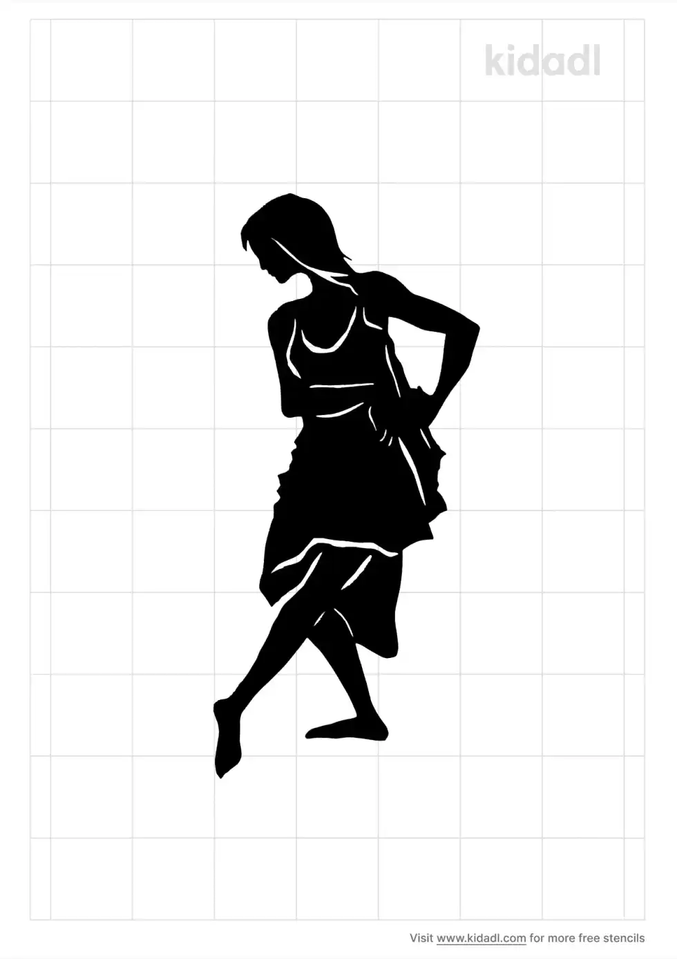 Isadora Duncan Stencil