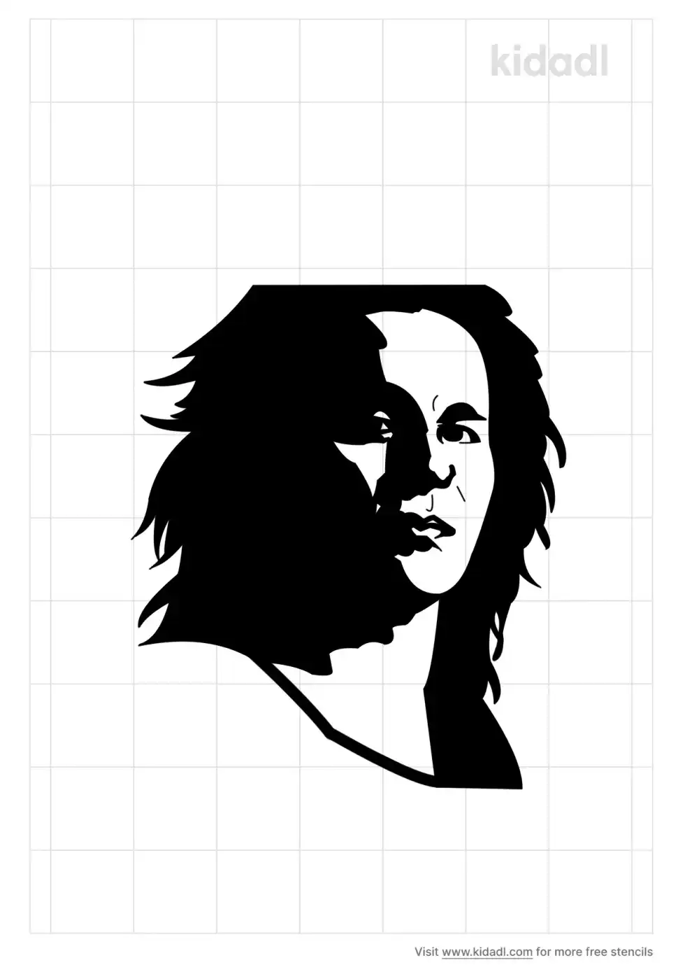 Bret Hart Stencil