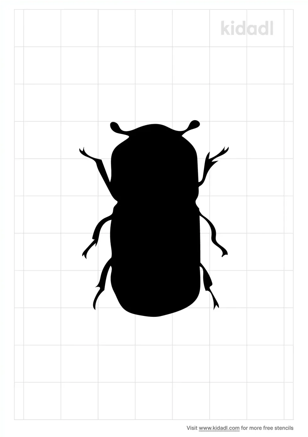 Bark Beetle Stencil